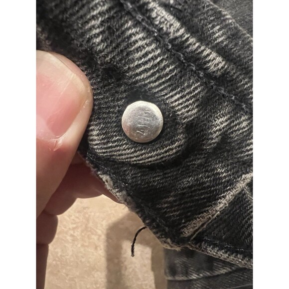 VTG Levis 550 Jeans Mens 34x30 Black Orange Tab Relaxed Fit Taper Leg Bat Wing - Picture 10 of 10